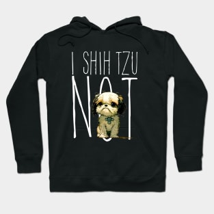 I Shih Tzu Not on a Dark Background Hoodie